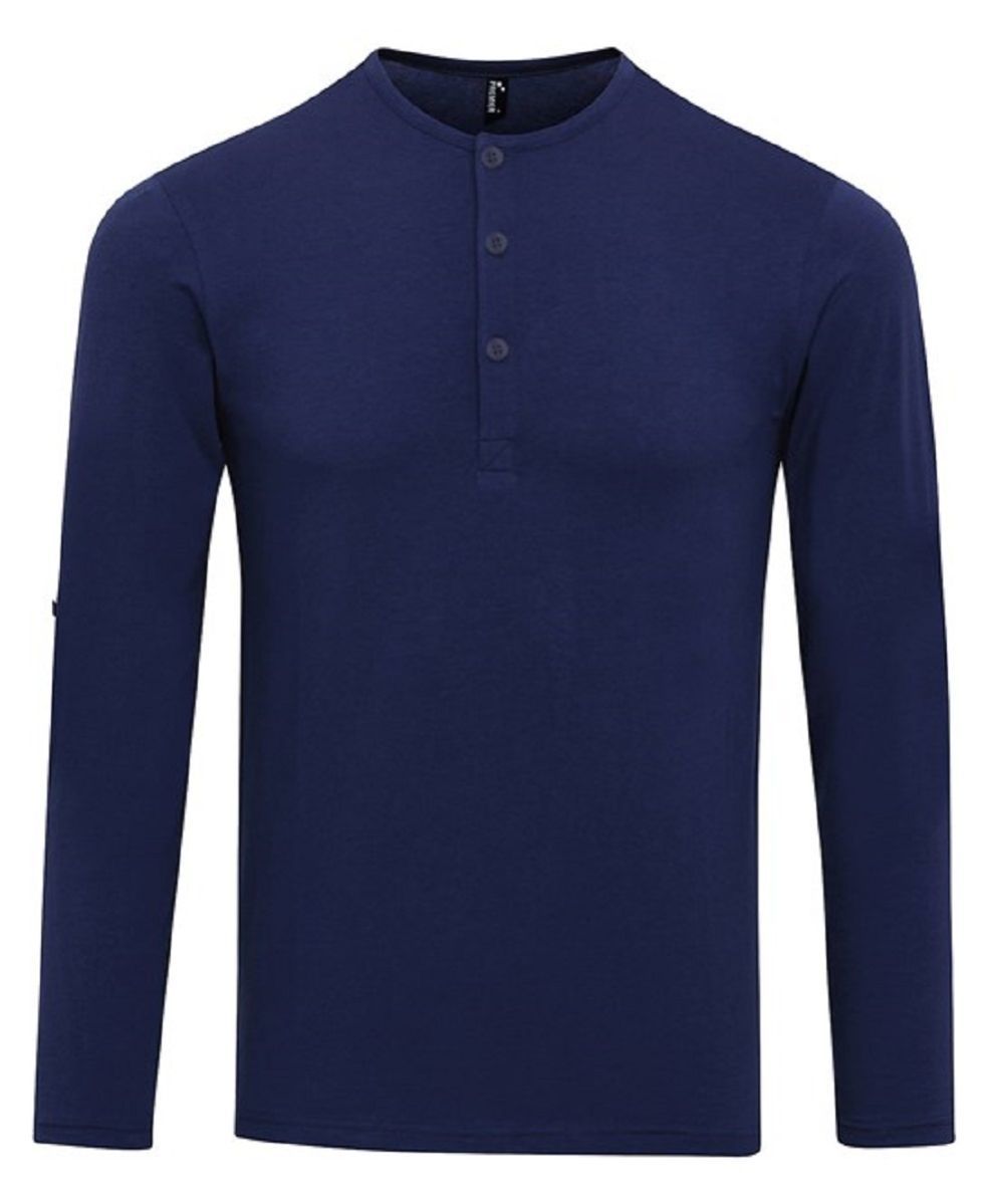 T-shirt Henley ample à manches longues - Bleu clair | H&M FR T-shirt Henley ample à manches longues - Bleu clair | H&M FR