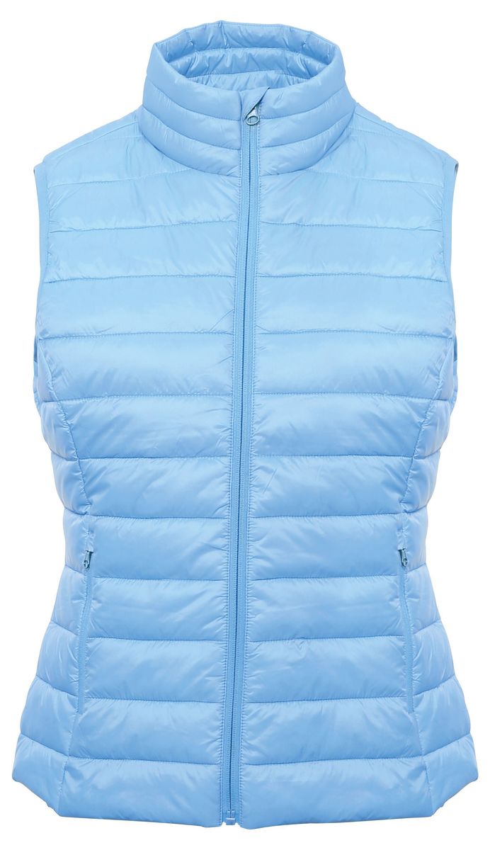 Gilet doudoune rembourré sans manches - femme - TS31F - bleu ciel