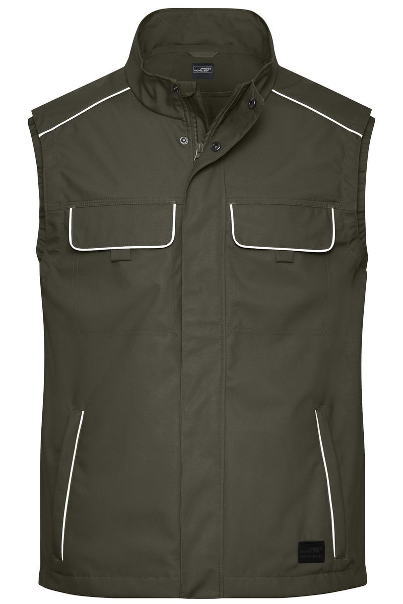 Gilet en molleton Homme vert olive - Terre de Marins Gilet en molleton Homme vert olive - Terre de Marins