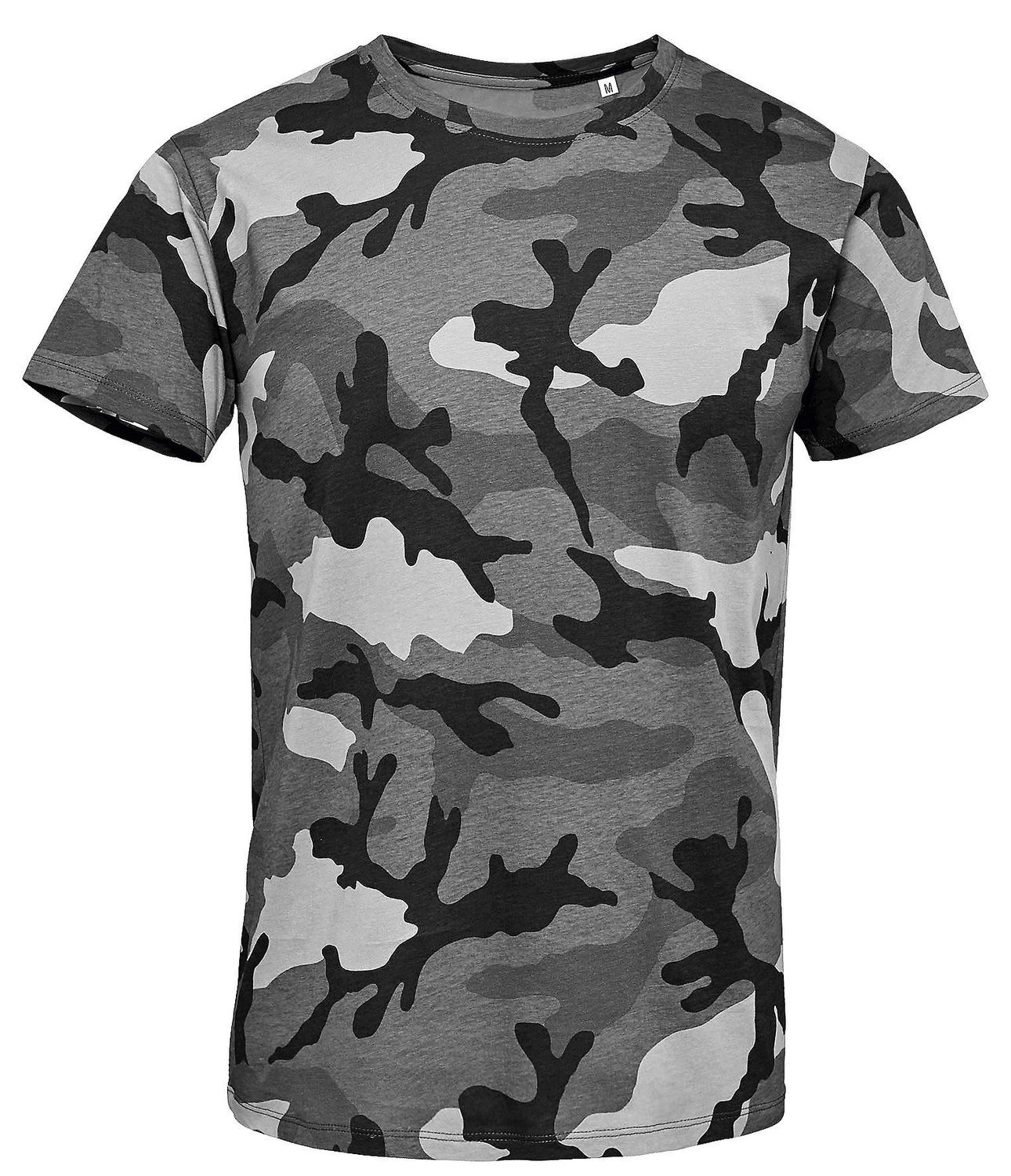 Tissu jersey coton camouflage bleu foncé Tissu jersey coton camouflage bleu foncé
