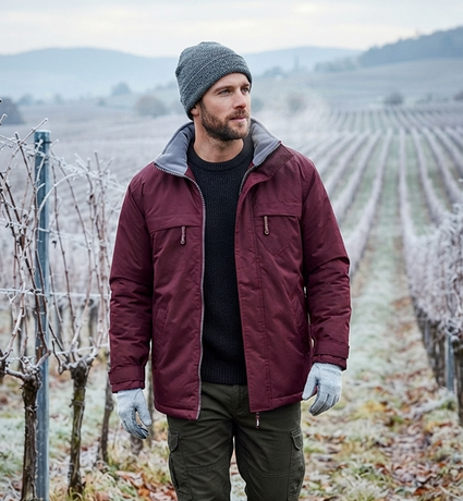 Parka - Homme - REF BOREAL - rouge bordeaux