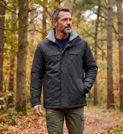 Parka - Homme - REF BOREAL - gris charbon