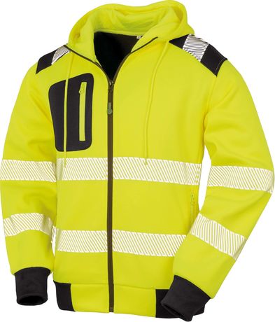 Sweat zippé haute visibilité sécurité high viz