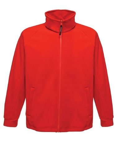 Veste Polaire Homme Hiver Capuche - Sweat à Fermeture éclair épais, Thermique, Rouge 3XL - 8