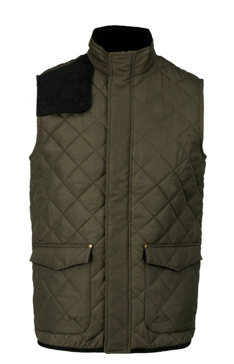 Veste matelassée sans manches style veste de chasse
