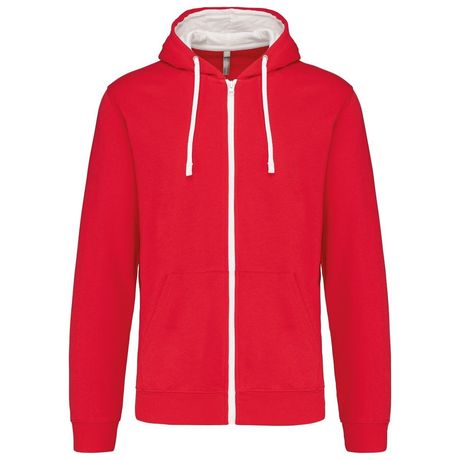 Sweat à Capuche Zippé Schott Badge Homme - Anthracite | Label Stock Sweat à Capuche Zippé Schott Badge Homme - Anthracite | Label Stock