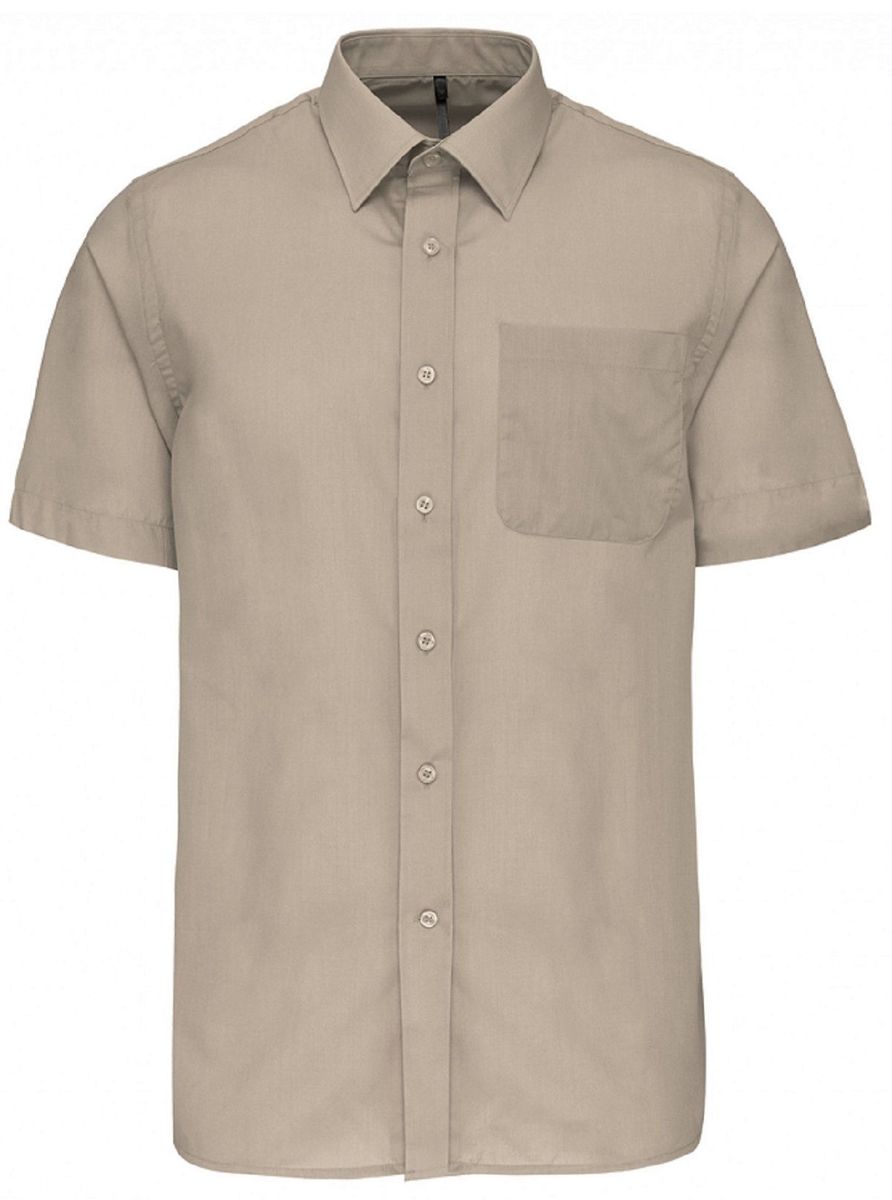 Chemise décontractée et solide pour homme, chemise à manches courtes Chemise décontractée et solide pour homme, chemise à manches courtes