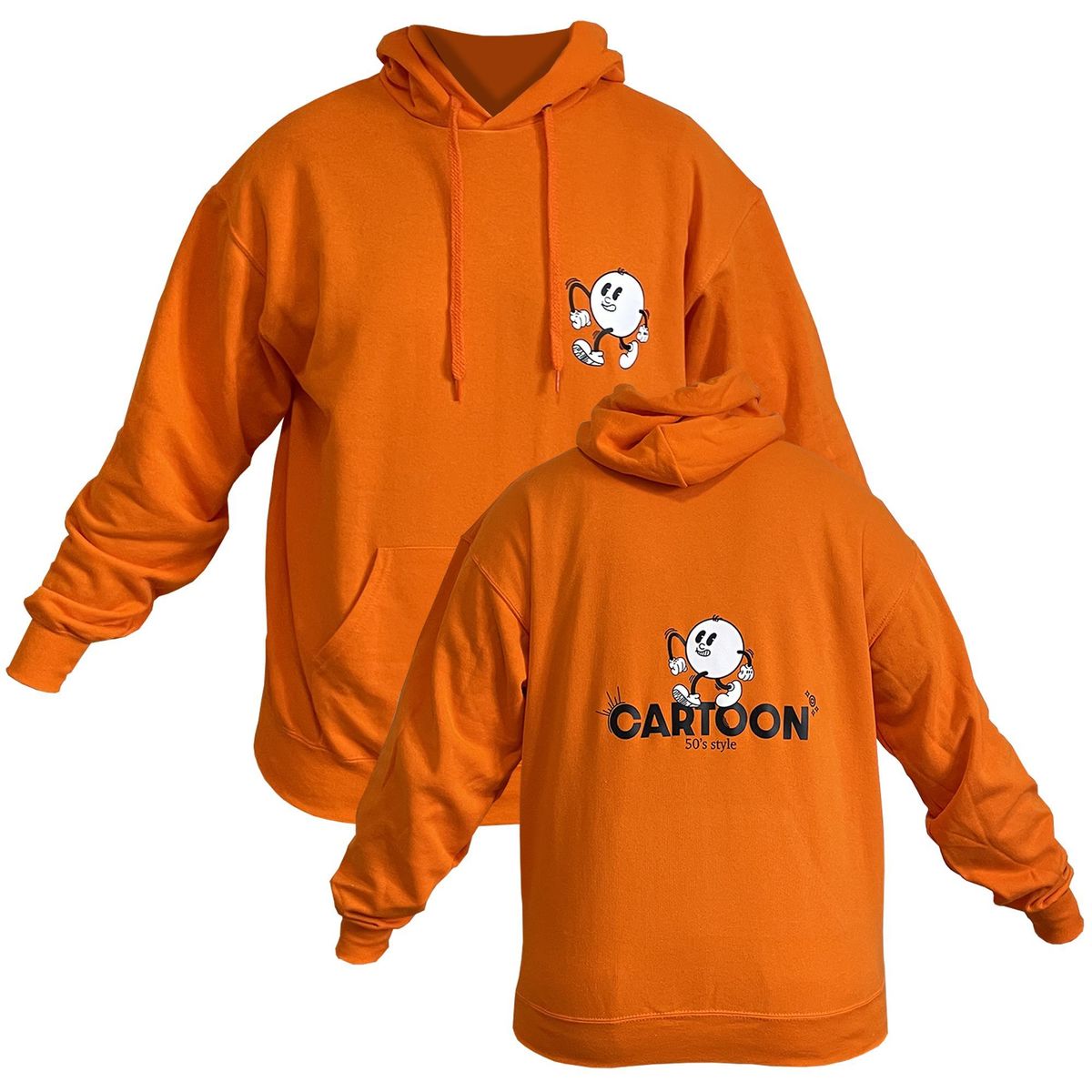 Sweat-shirt à capuche unisexe coupe droite motif CARTOON