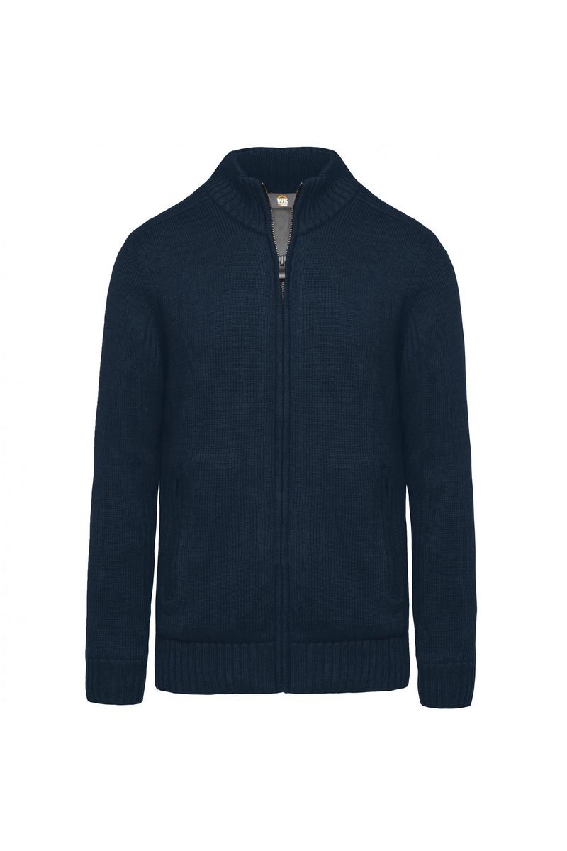 pull gilet cardigan pour homme doublé polaire