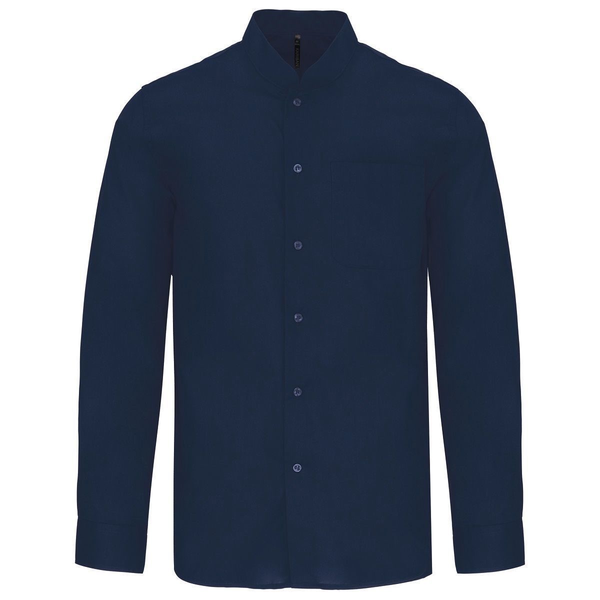 Chemise col mao manches longues pour homme - Main Image