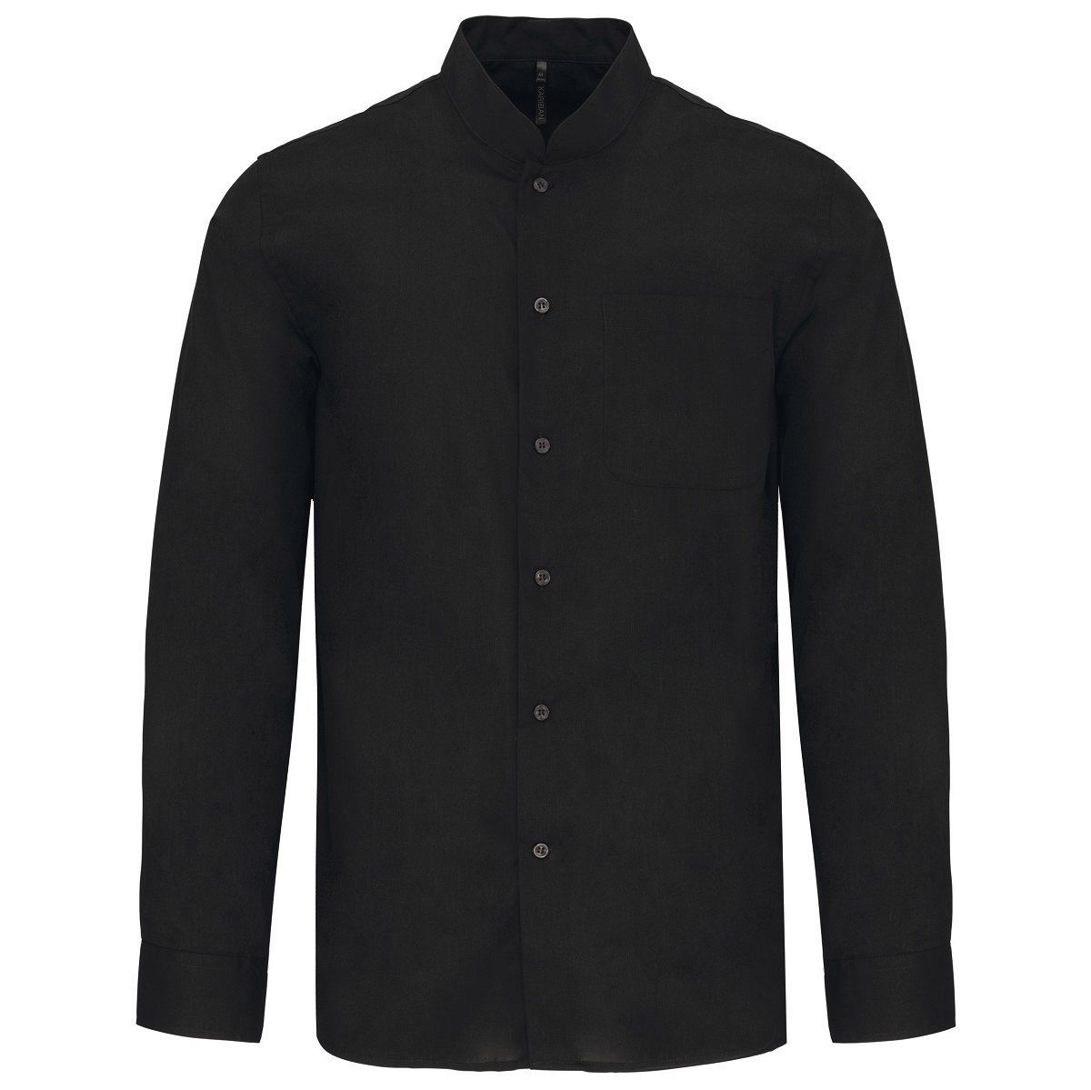 Chemise col mao manches longues pour homme - Main Image