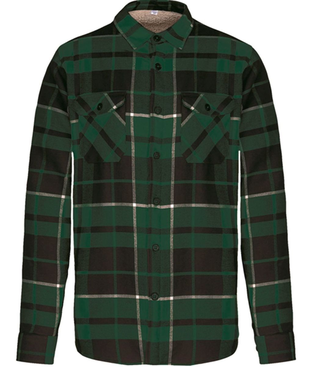 Chemise Homme Sherpa Polaire à Carreaux Doublée - Veste à Capuche Flanelle Hiver