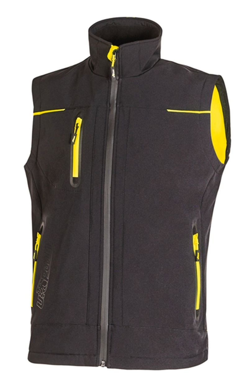 Gilet Softshell Homme Coupe-vent | Doublure Polaire | Sans Manches Avec Poches | Pour Randonnée, Golf, Ville