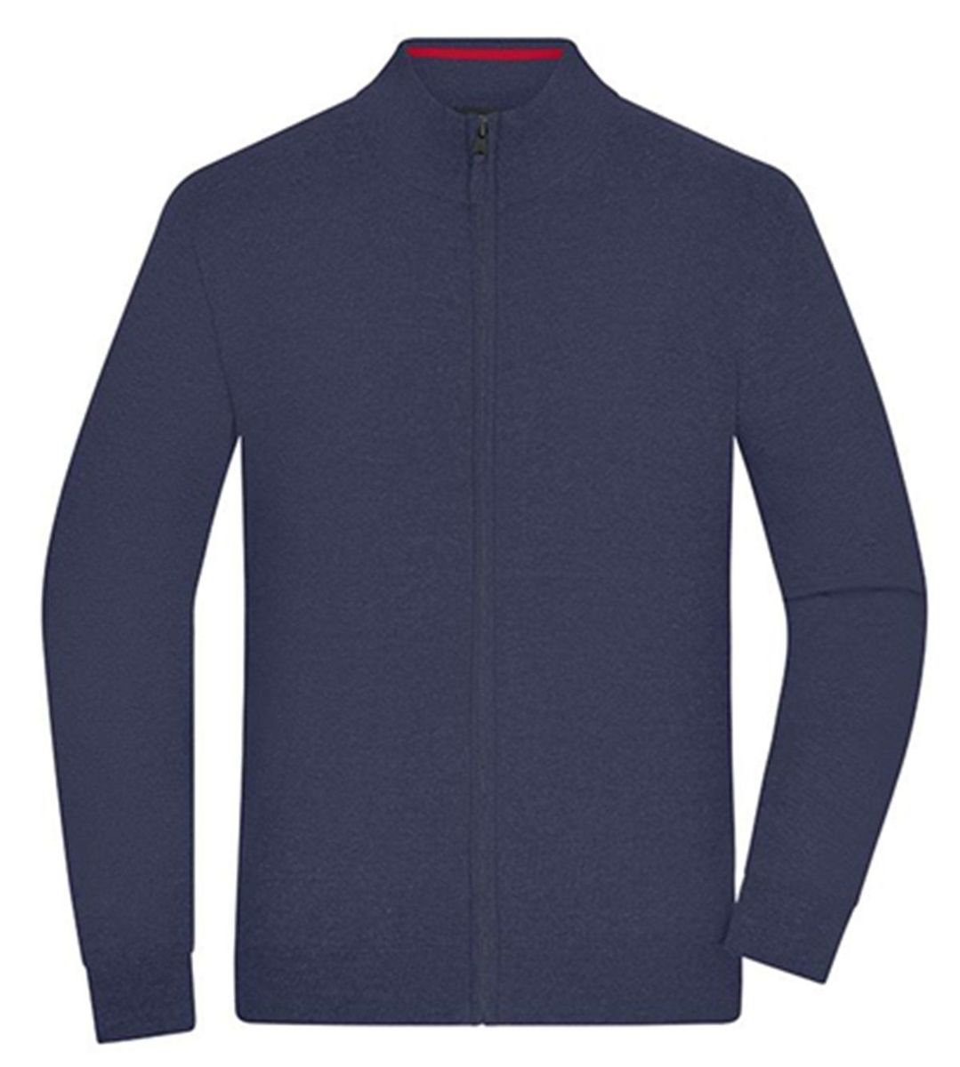 Gilet zippé pour homme Col montant Manches longues