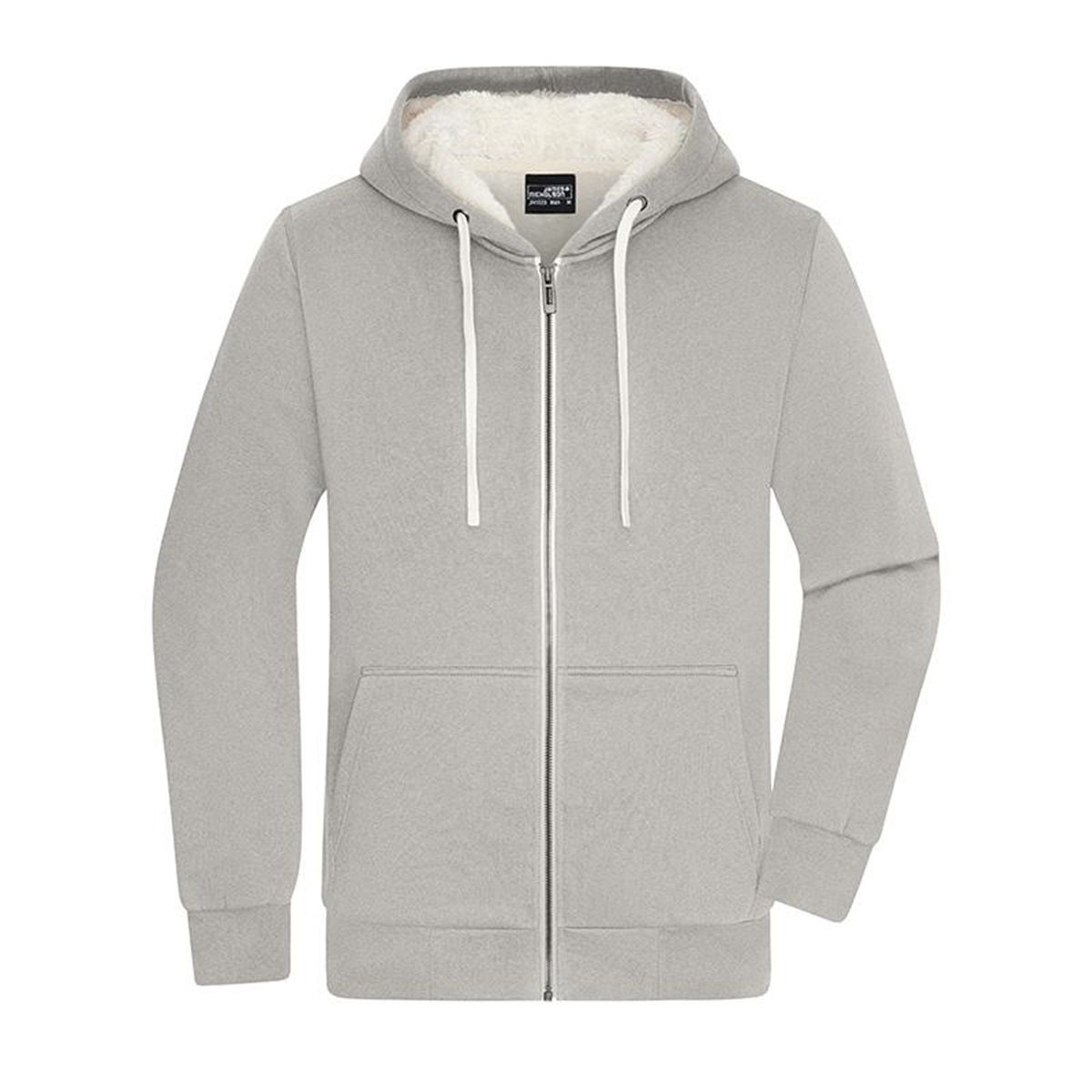 Gilet sweat sherpa zippé à capuche pour homme - Main Image