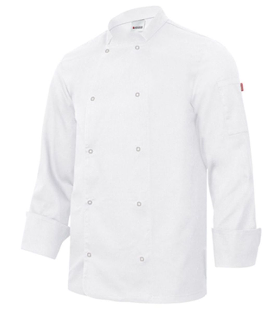 Veste de Cuisinier Kirk Blanc Manches Longues Boutons Machines - GIBLOR Veste de Cuisinier Kirk Blanc Manches Longues Boutons Machines - GIBLOR