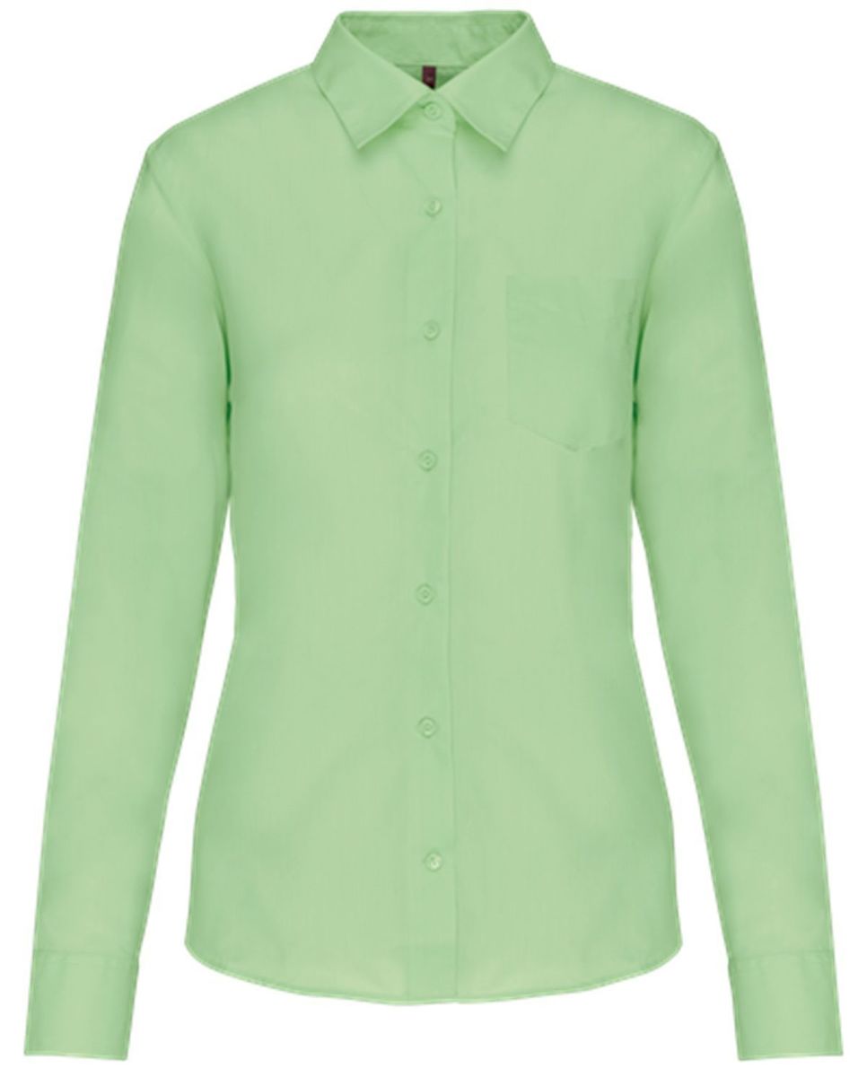 Chemise popeline manches longues pour femme Tailles du XS au 4XL