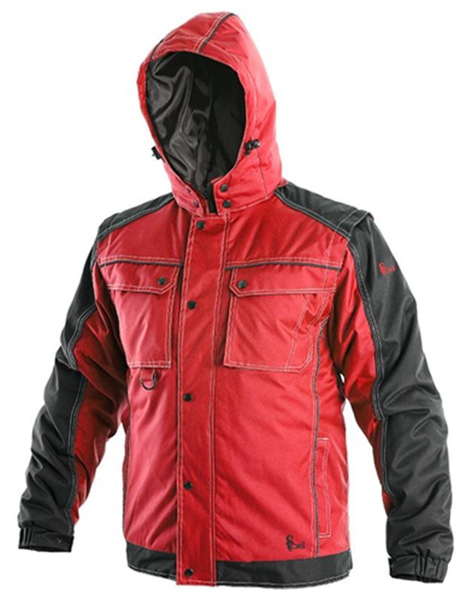 Veste de travail matelassée 2 en 1 - Homme - CXS1210-001 - rouge et noir