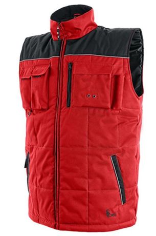 Bodywarmer d'hiver de travail - Homme - CXS1310-001 - rouge et noir