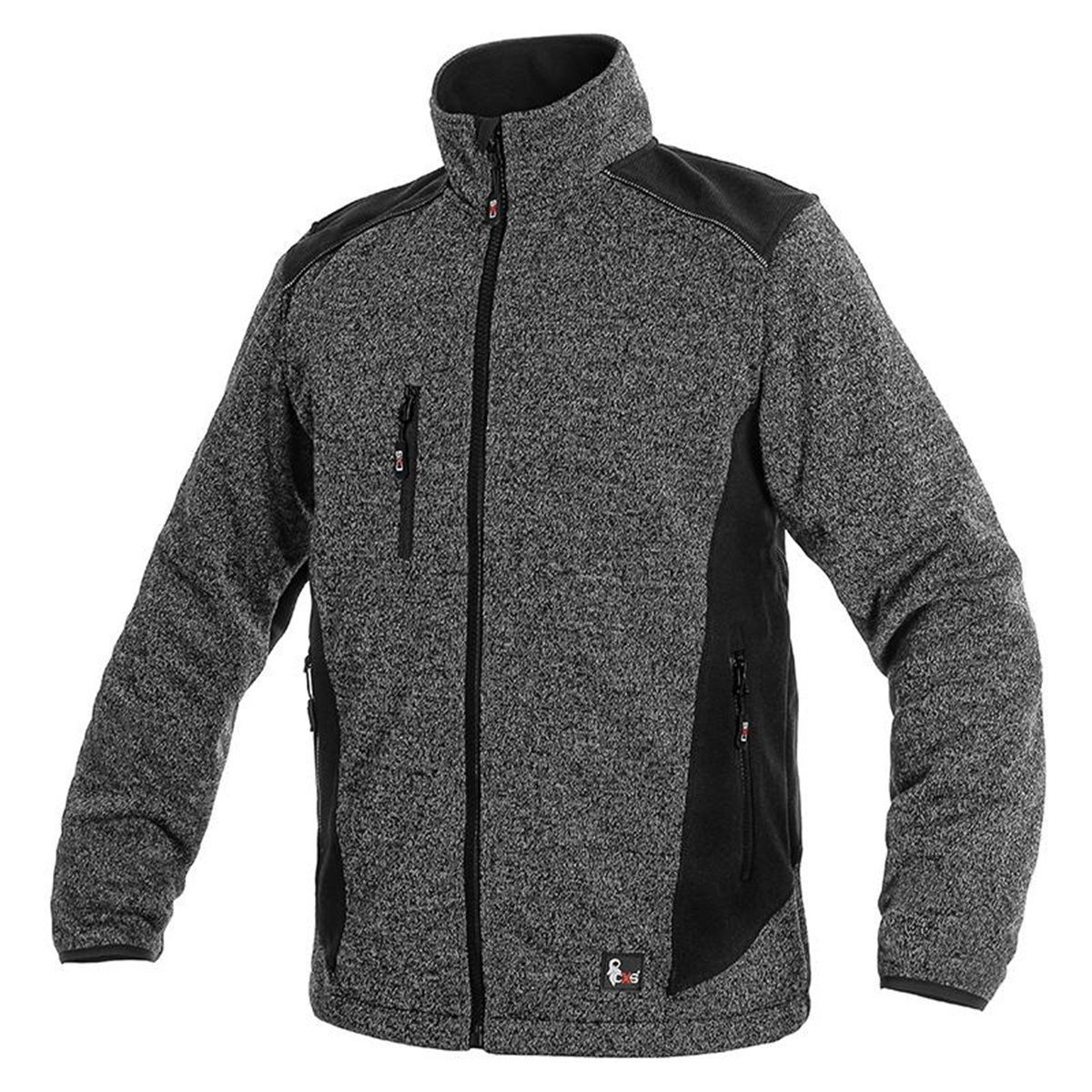 Veste de travail polaire en tricot - Homme - CXS1290-088 - gris et noir