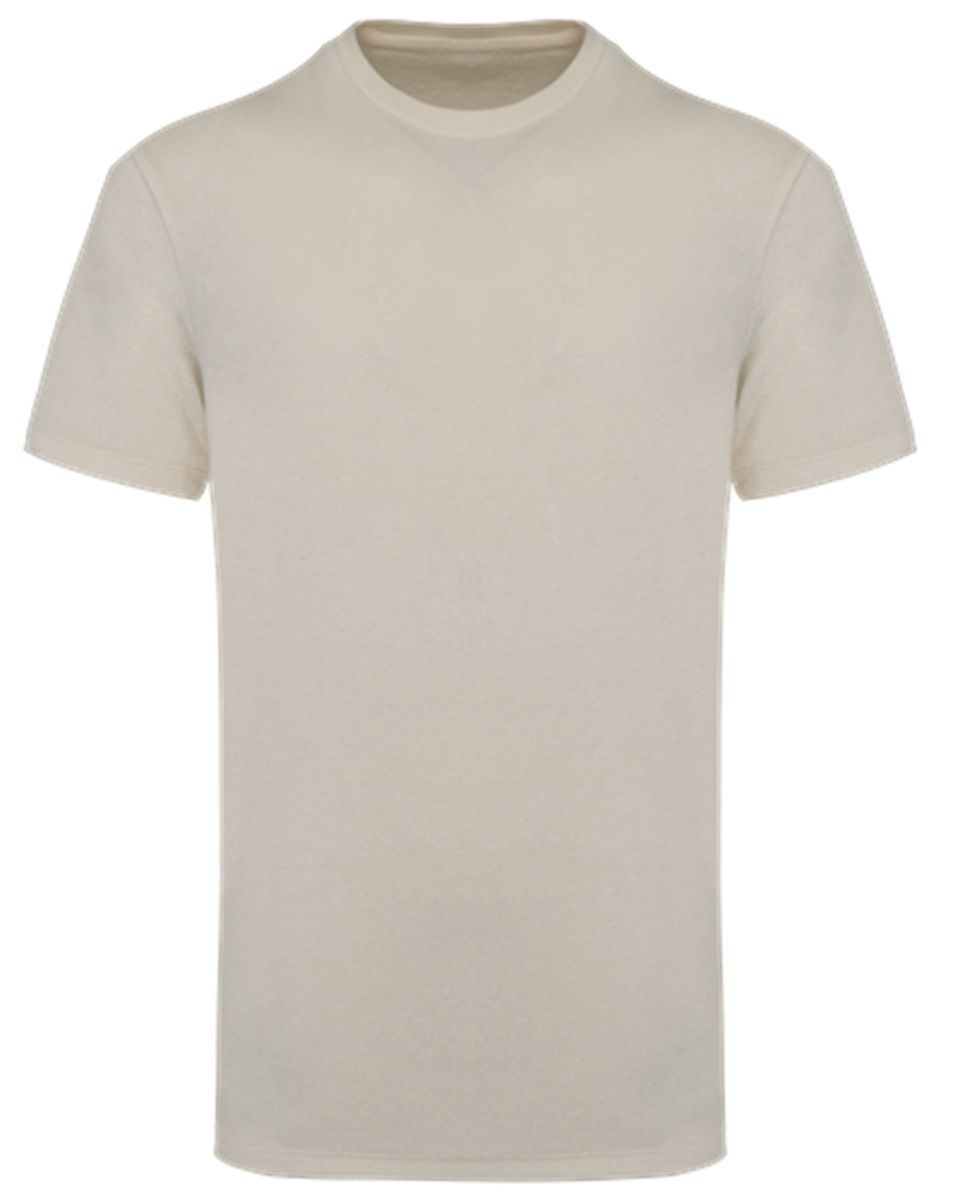 T-shirt écoresponsable en éponge - Homme - PAT311 - beige ivoire