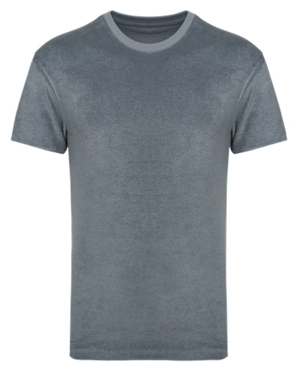 T-shirt écoresponsable en éponge - Homme - PAT311 - gris minéral