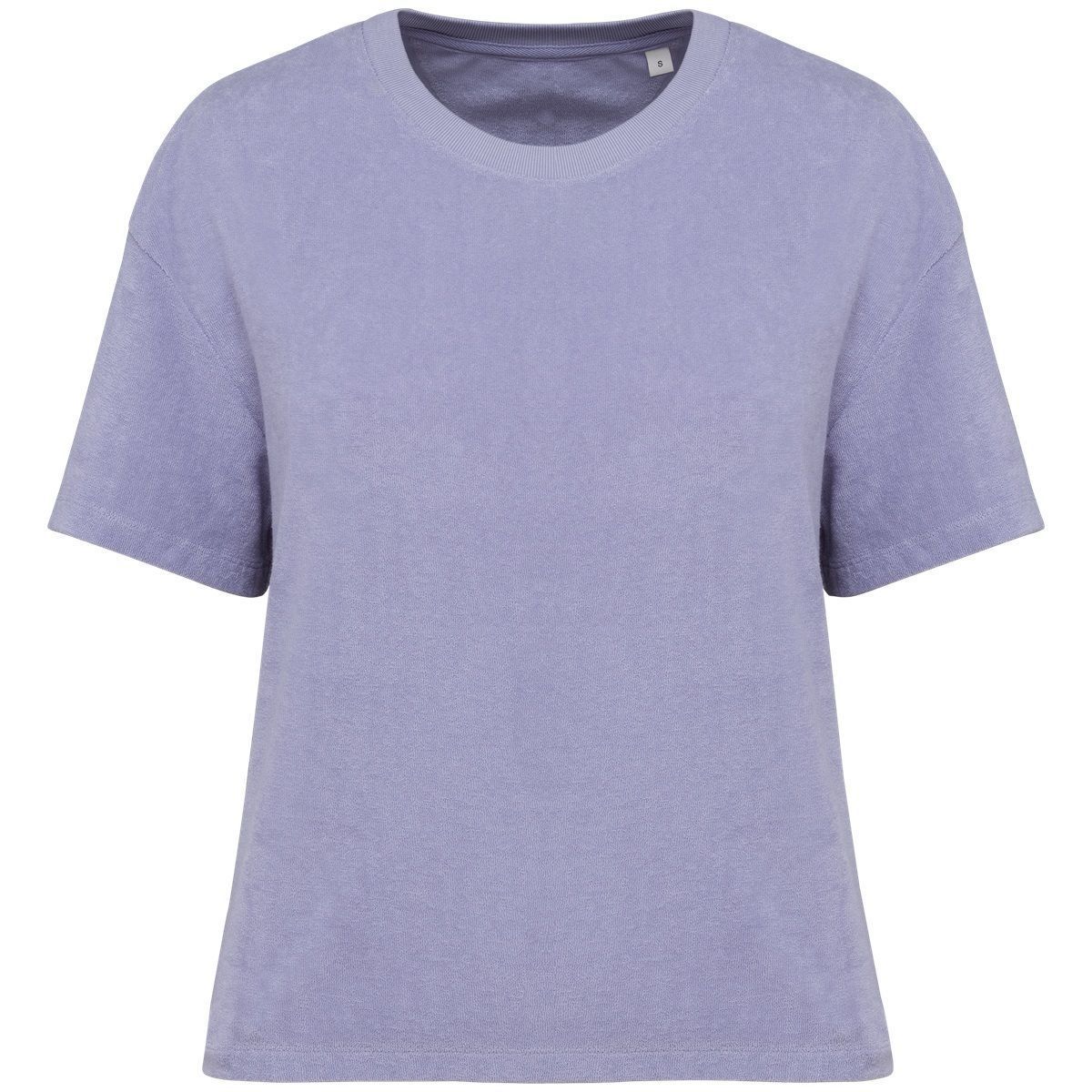 T-shirt écoresponsable en éponge - Femme - PAT328 - violet parme