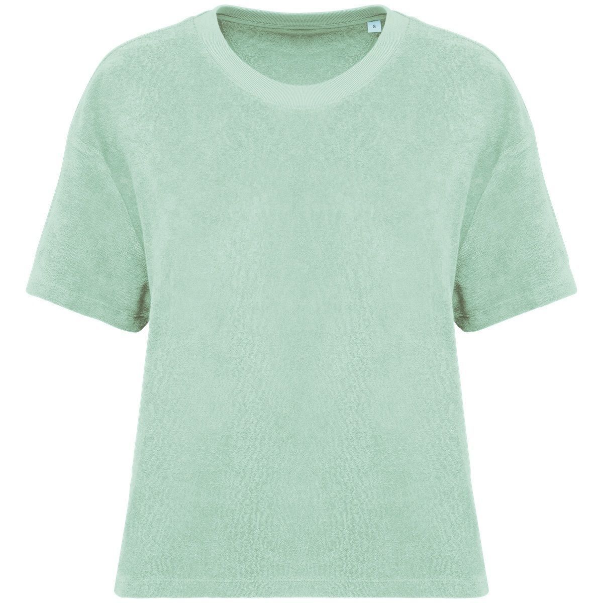 T-shirt écoresponsable en éponge - Femme - PAT328 - vert brook