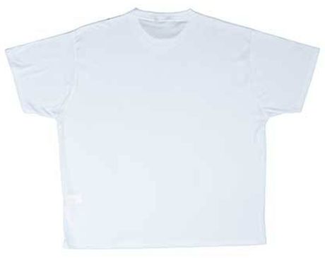 T-shirt manches courtes grandes tailles 4XL au 15XL - Unisexe - MYS110 - blanc