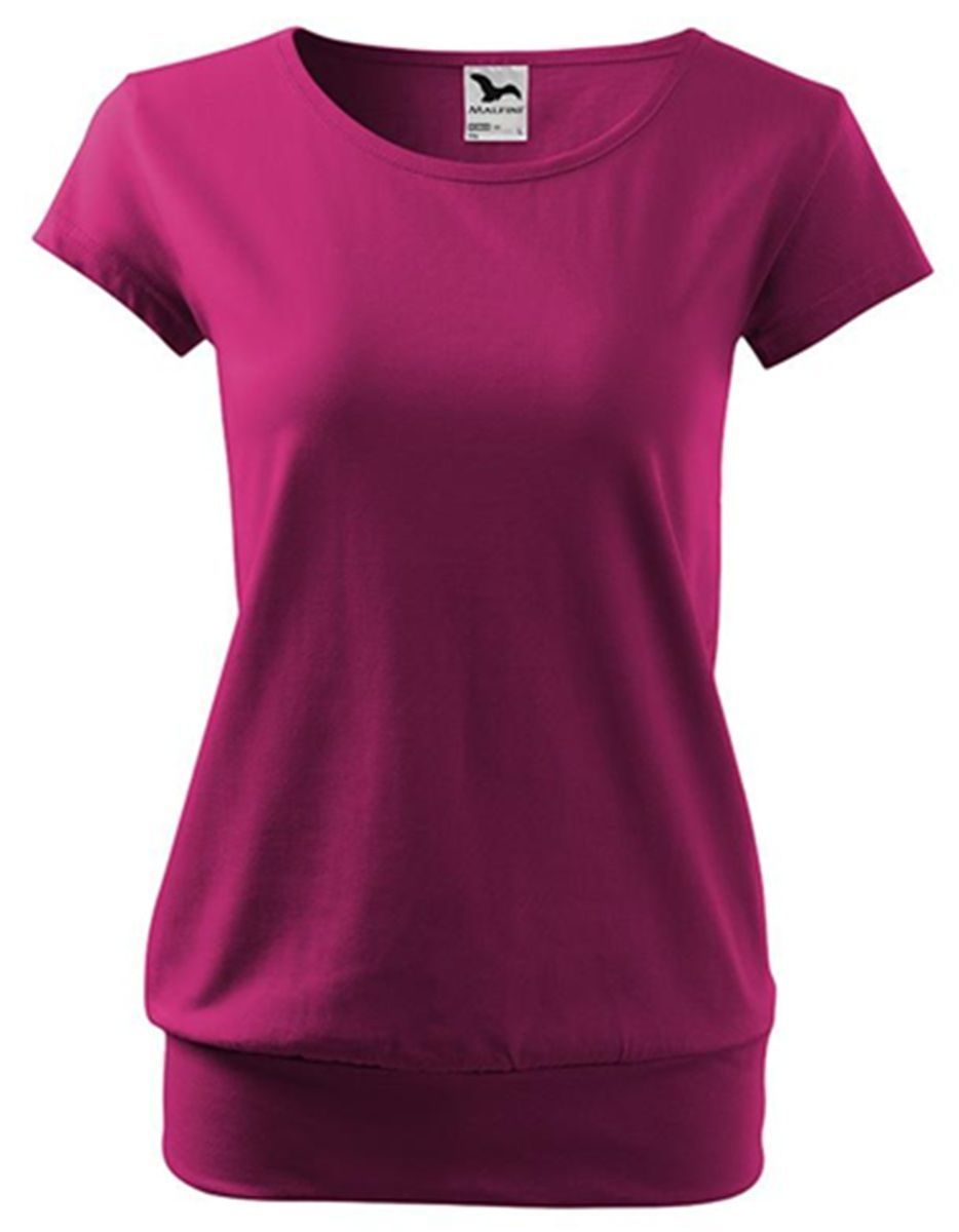 T-shirt style silhouette fluide - Femme - MF120 - rose fuchsia