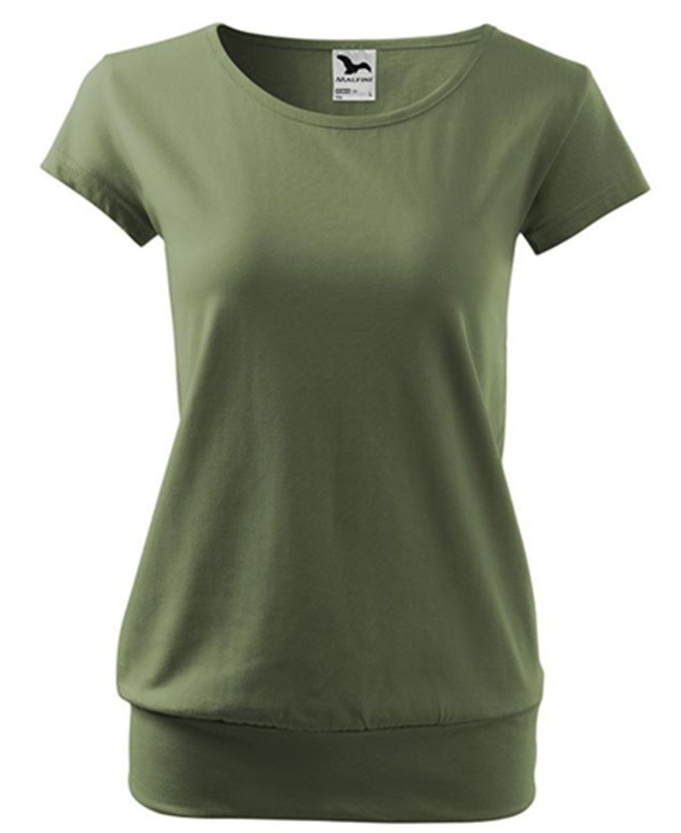 T-shirt style silhouette fluide - Femme - MF120 - vert kaki
