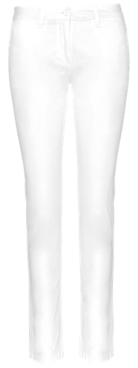 Pantalon chino - Femme - PAT741 - blanc