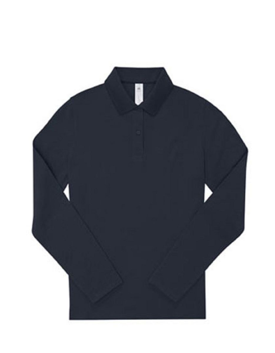 Polo femme manches longues - PW462 - bleu marine