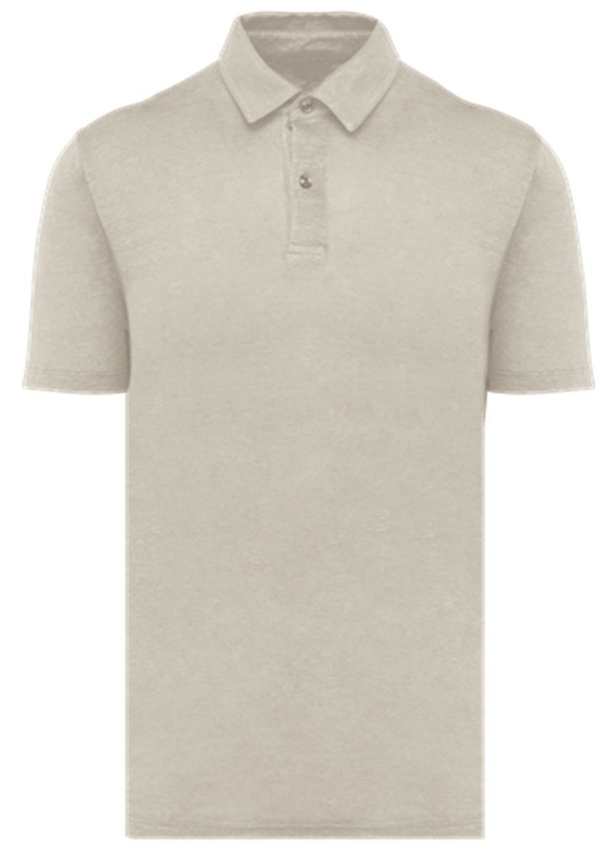 Polo 100 % lin - Homme - PATS217 - beige linen sand