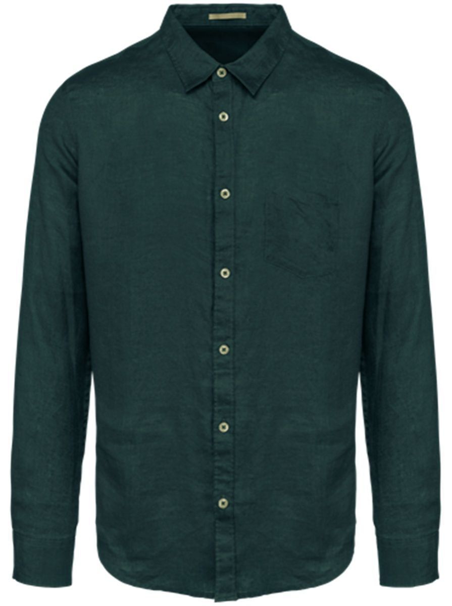 Chemise en lin - Homme - PATS504 - vert amazone