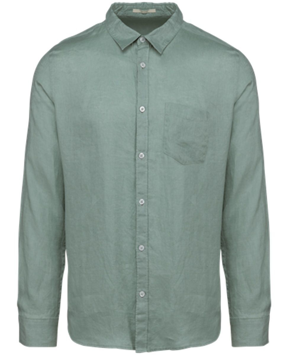 Chemise en lin - Homme - PATS504 - vert jade