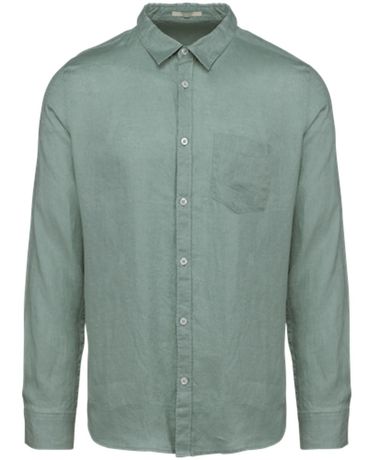 Chemise en lin - Homme - PATS504 - vert jade