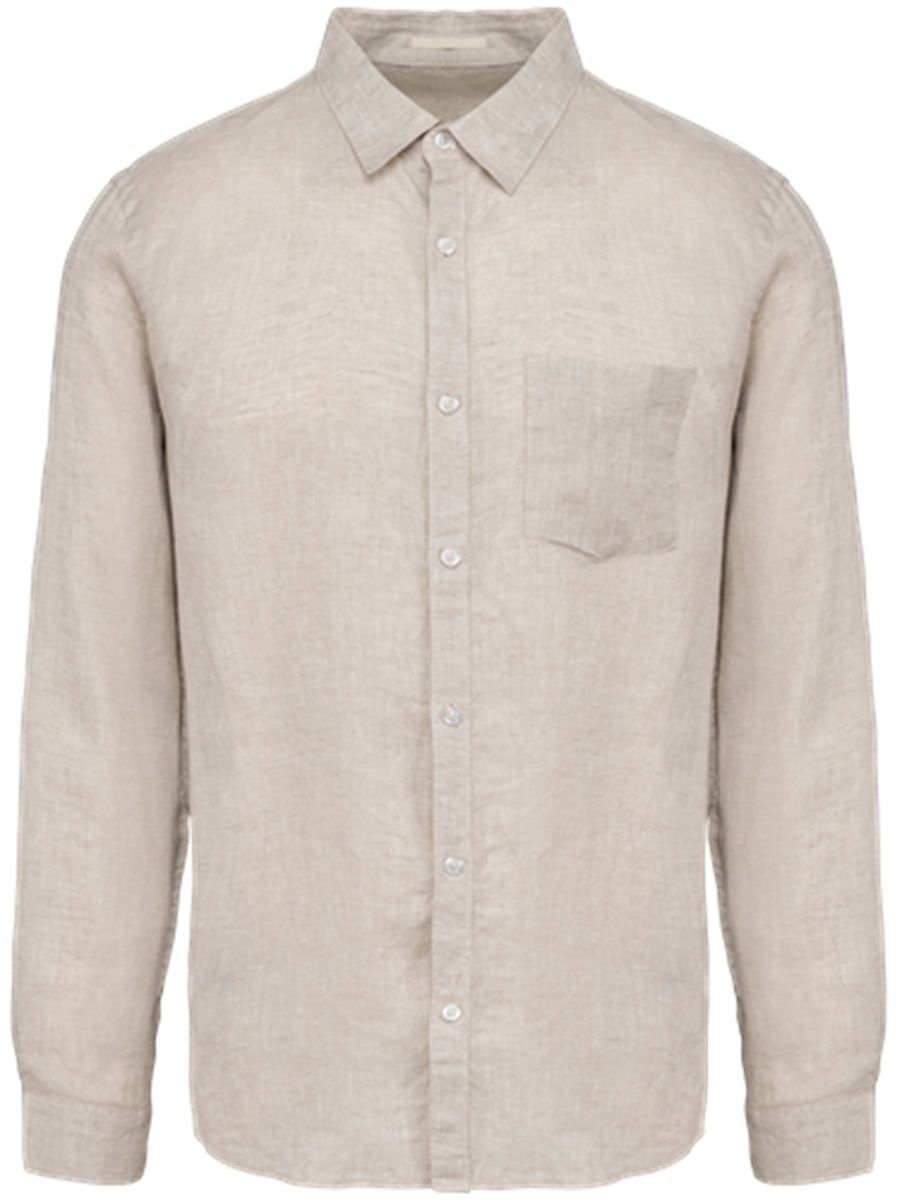 Chemise en lin - Homme - PATS504 - beige linen