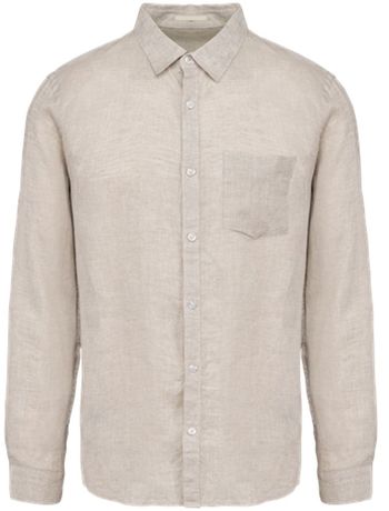 Chemise en lin - Homme - PATS504 - beige linen