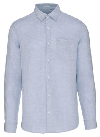 Chemise en lin - Homme - PATS504 - bleu linen