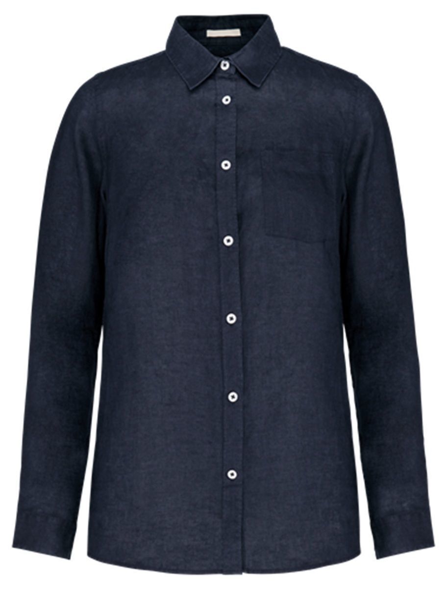 Chemise en lin - Homme - PATS504 - bleu marine