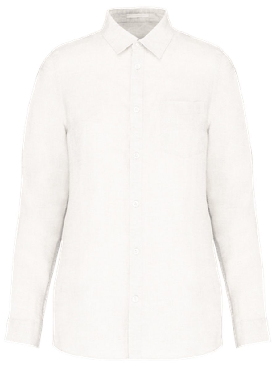 Chemise en lin - Femme - PATS505 - blanc