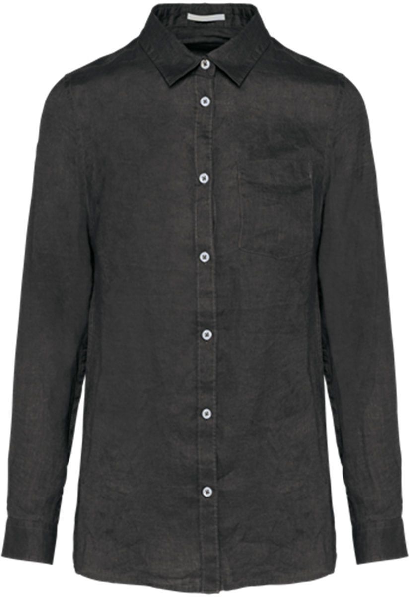 Chemise en lin - Femme - PATS505 - gris anthracite