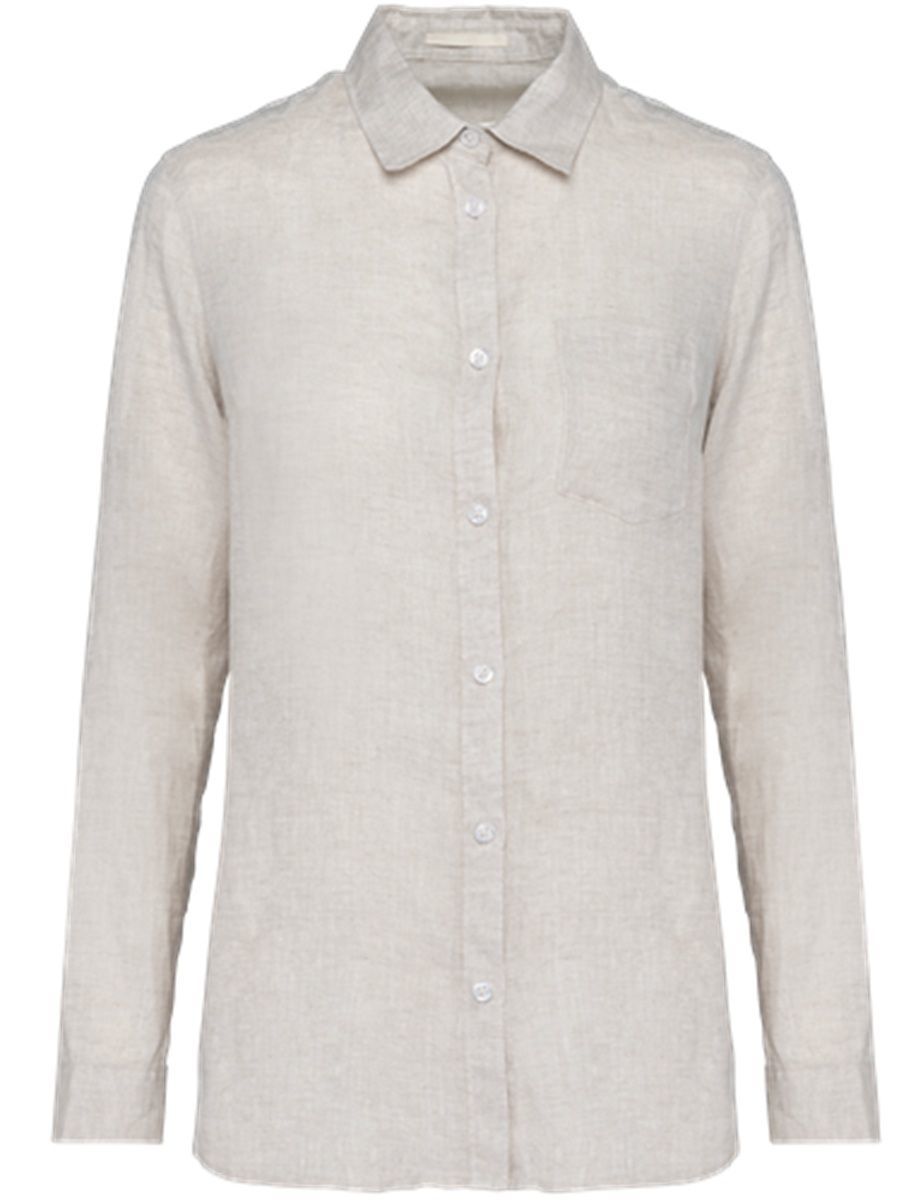 Chemise en lin - Femme - PATS505 - beige linen