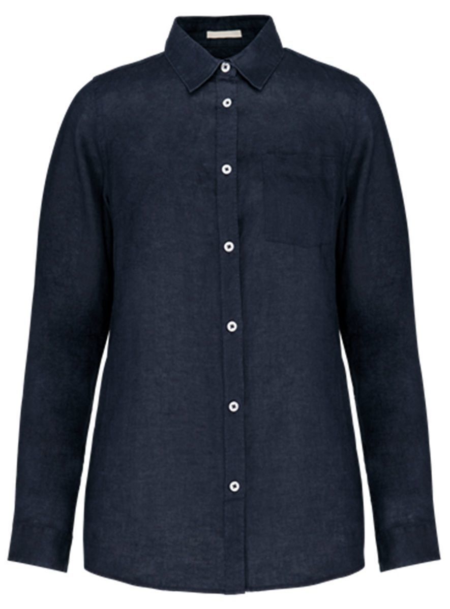 Chemise en lin - Femme - PATS505 - bleu marine