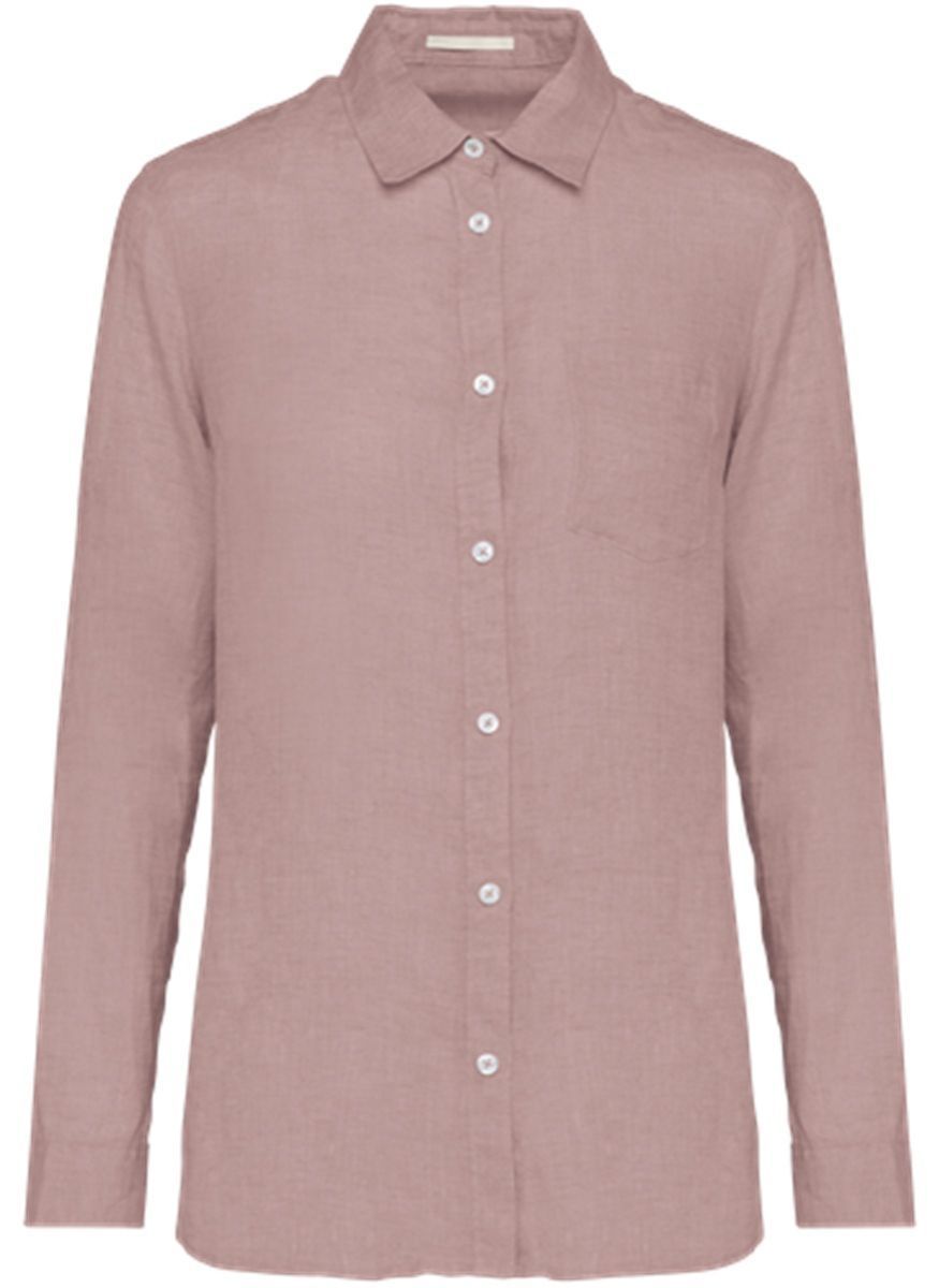 Chemise en lin - Femme - PATS505 - rose pétale
