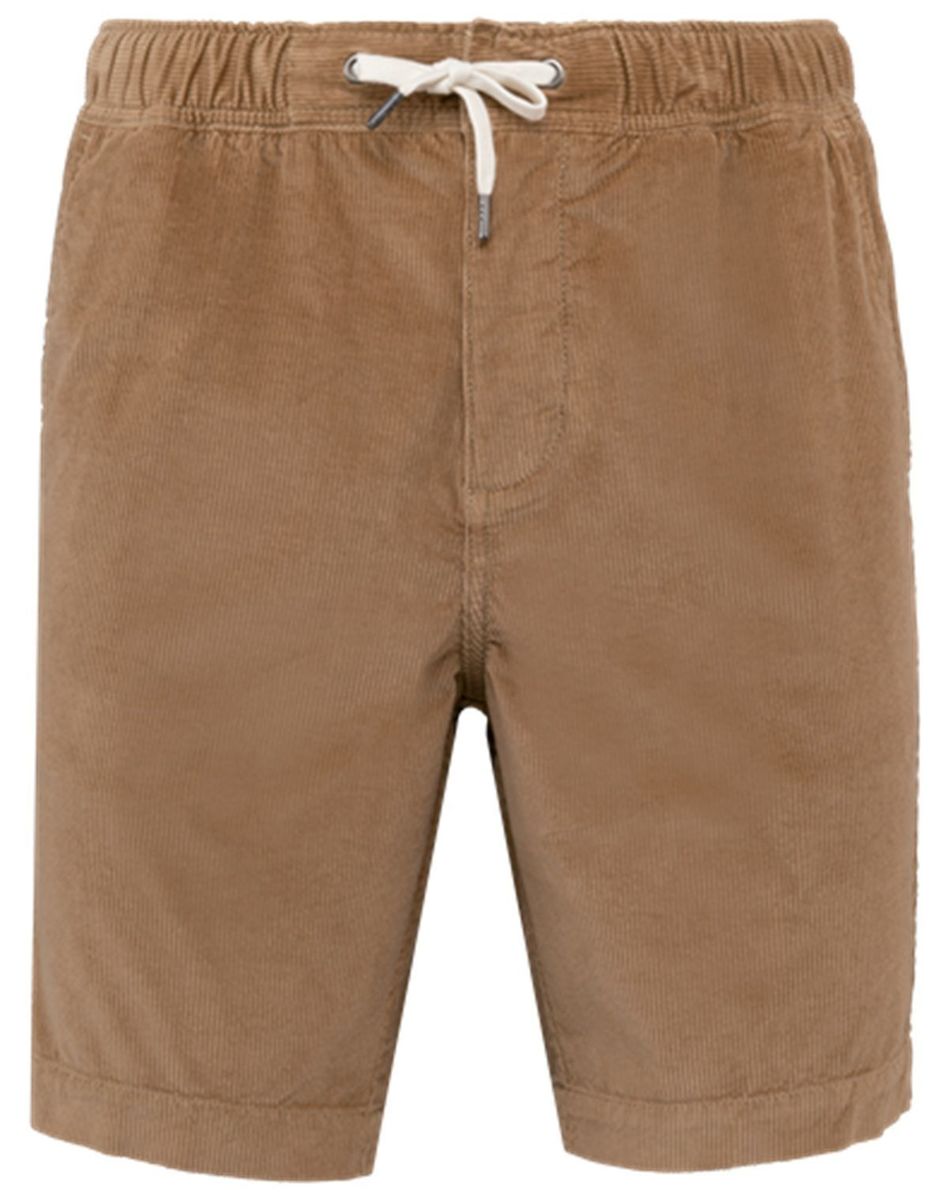 Short en velours côtelé - Homme - PATS742 - beige camel foncé