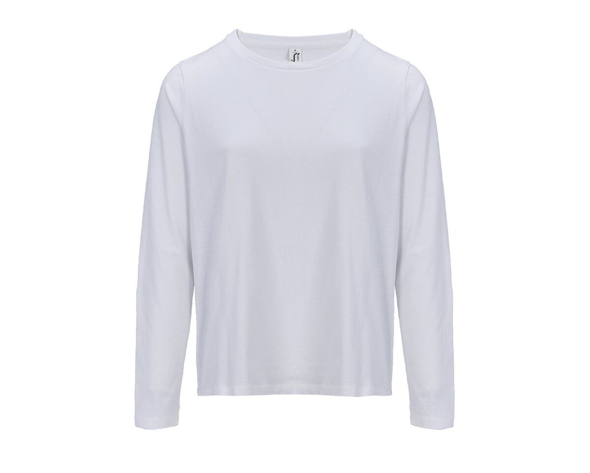 T-shirt manches longues FEMME - 04443 - blanc