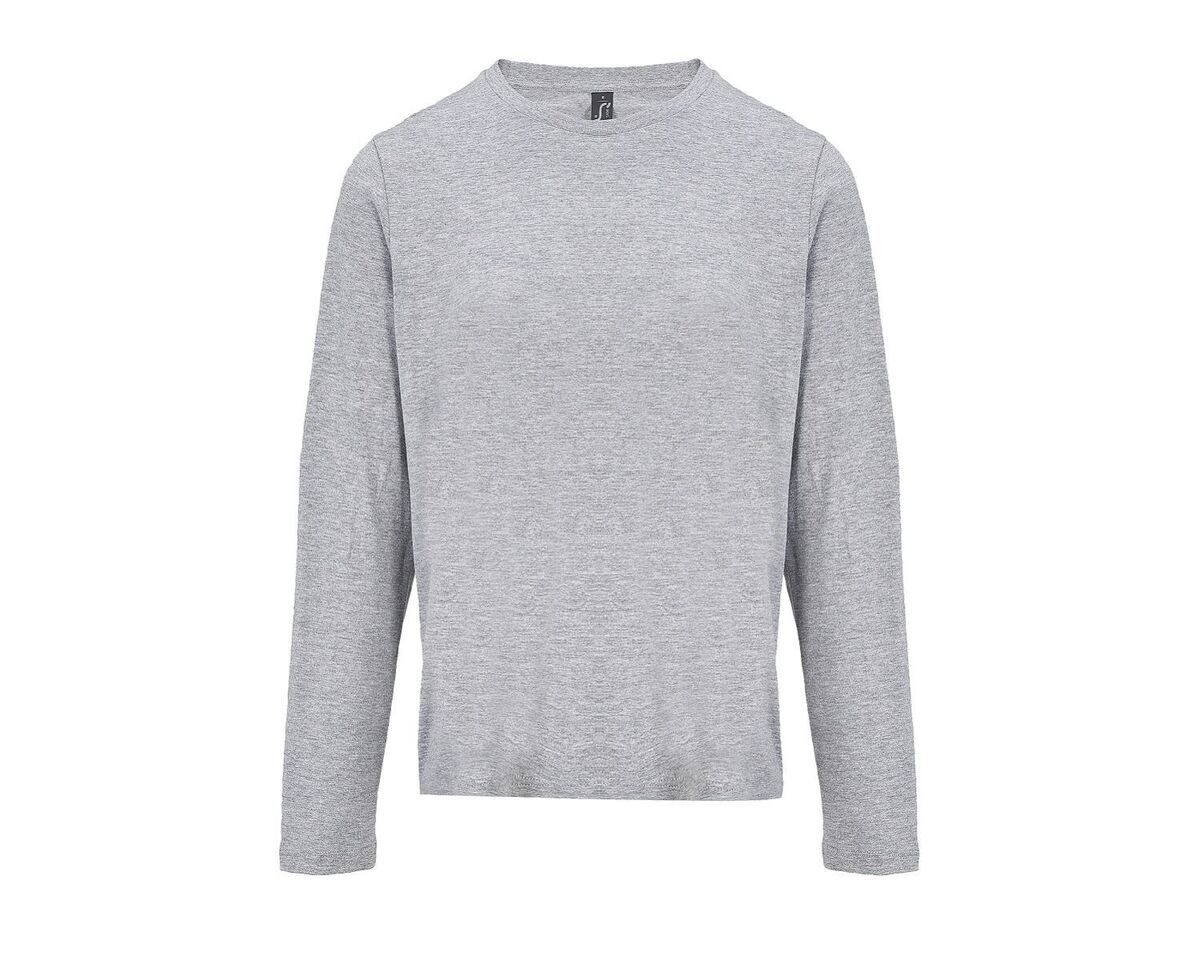 T-shirt manches longues FEMME - 04443 - gris chiné