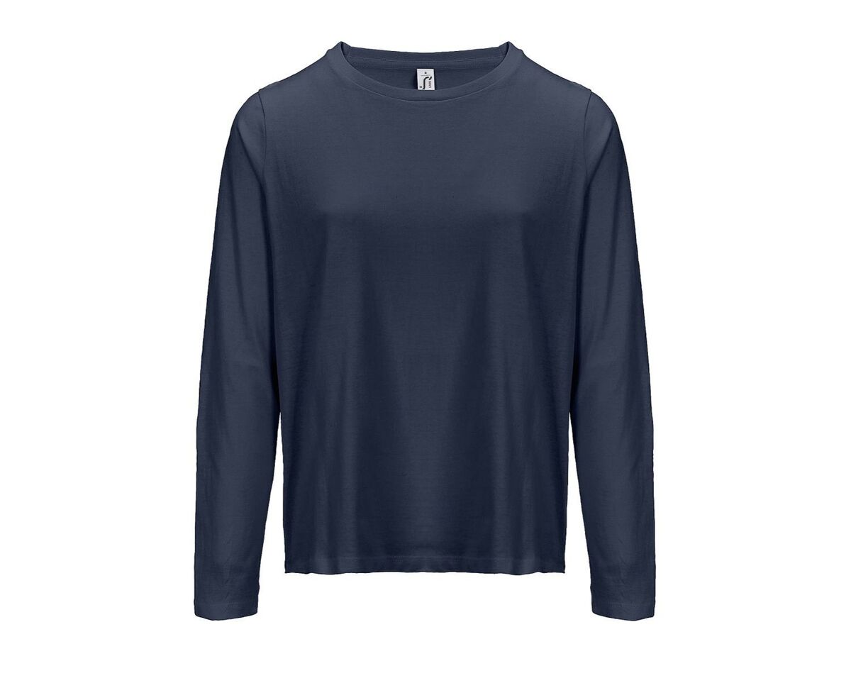 T-shirt manches longues FEMME - 04443 - bleu marine